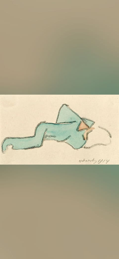 A Soldier Lying Down by Theo van Doesburg Centraal… wallpaper in cream and cream tones, Full HD, 16:9 format for phone