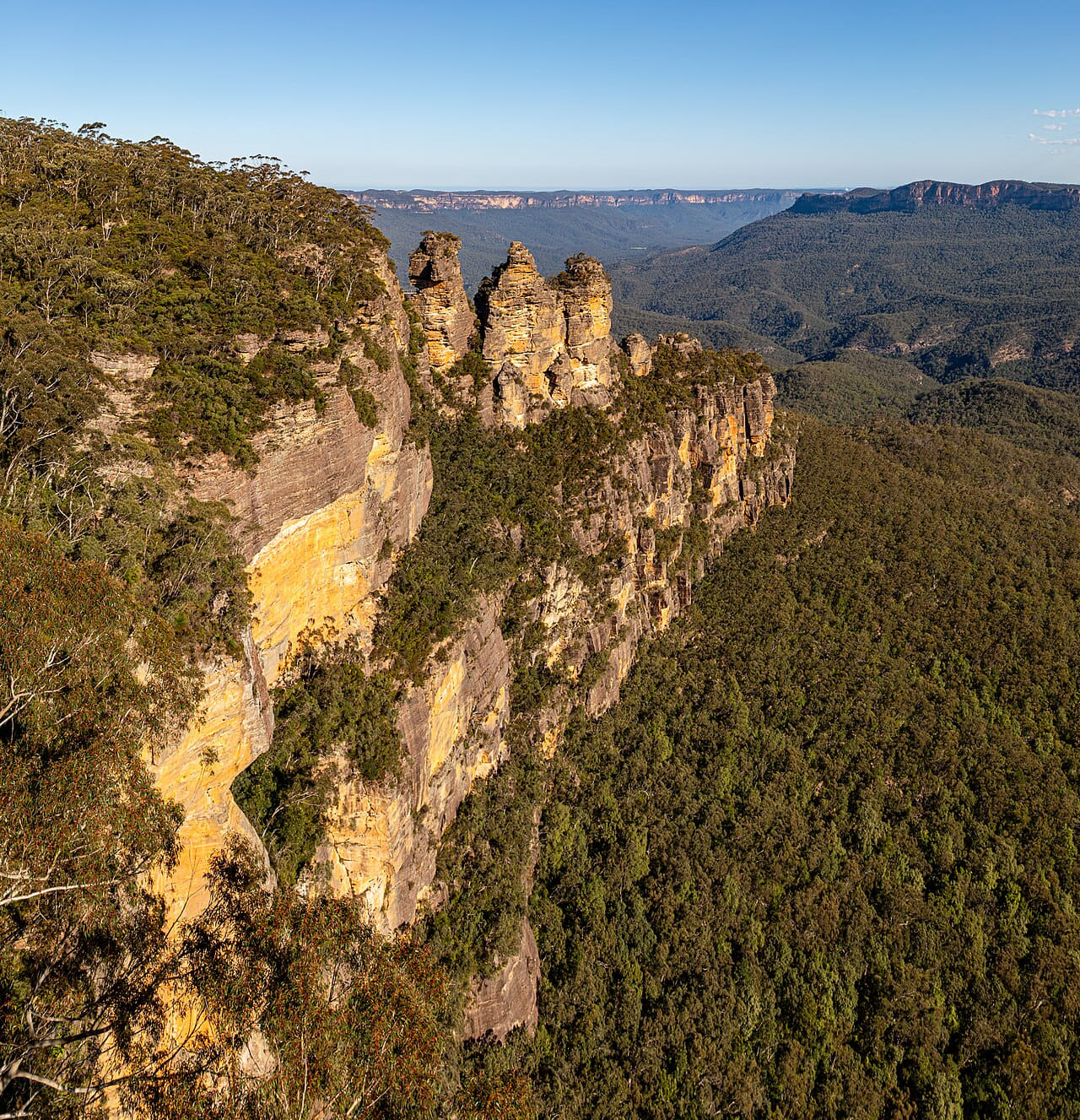 Blue Mountains National Park , Three Sisters --… wallpaper in charcoal and charcoal tones, Full HD, 1:1 format for phone