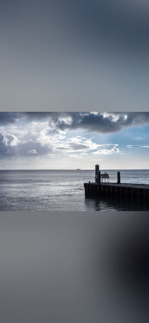 Borkum, Reede, Blick auf das Wattenmeer wallpaper in lavender and sage green tones, Full HD, 4:3 format for phone