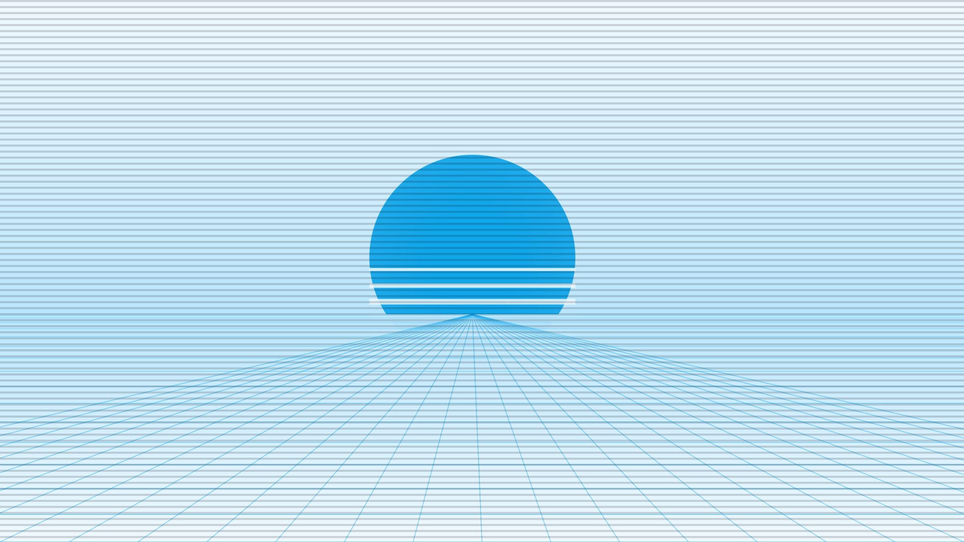 Circuit night skyline 3 wallpaper in mint and pale sky tones, 4K, 16:9 format for desktop