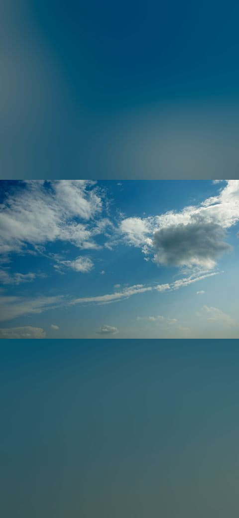 Clouds and blue sky in Russia. IMG 029 wallpaper in steel blue and sage green tones, Full HD, 4:3 format for phone