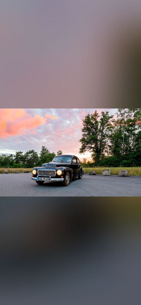 Dülmen, Merfeld, Volvo PV 544 B18 -- 2021 -- 0075-9 wallpaper in slate and blush tones, Full HD, 16:9 format for phone