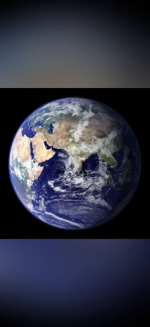Earth Eastern Hemisphere wallpaper in near-black and near-black tones, Full HD, 1:1 format for phone