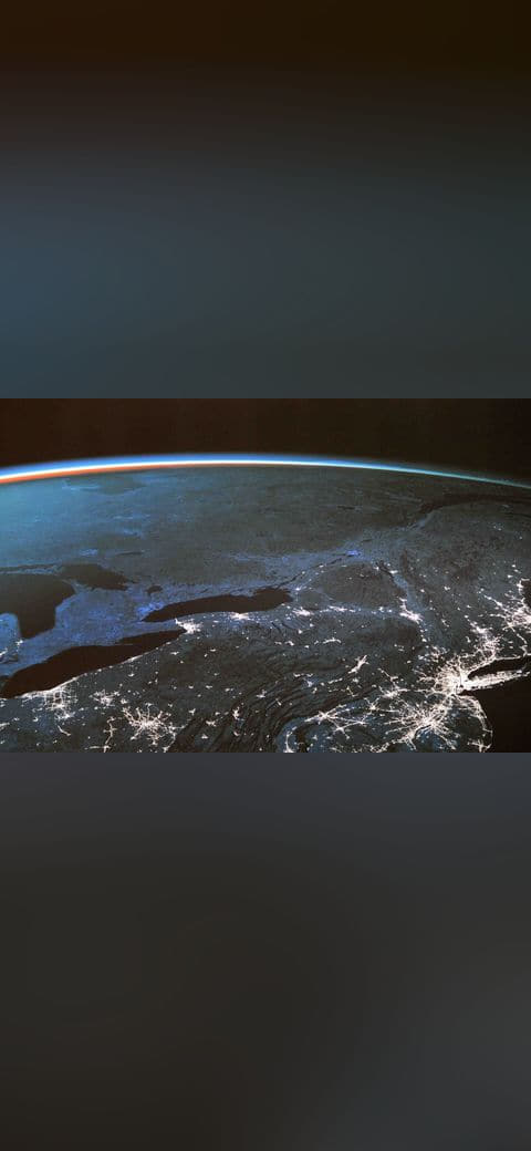Earth from space wallpaper in charcoal and near-black tones, Full HD, 4:3 format for phone