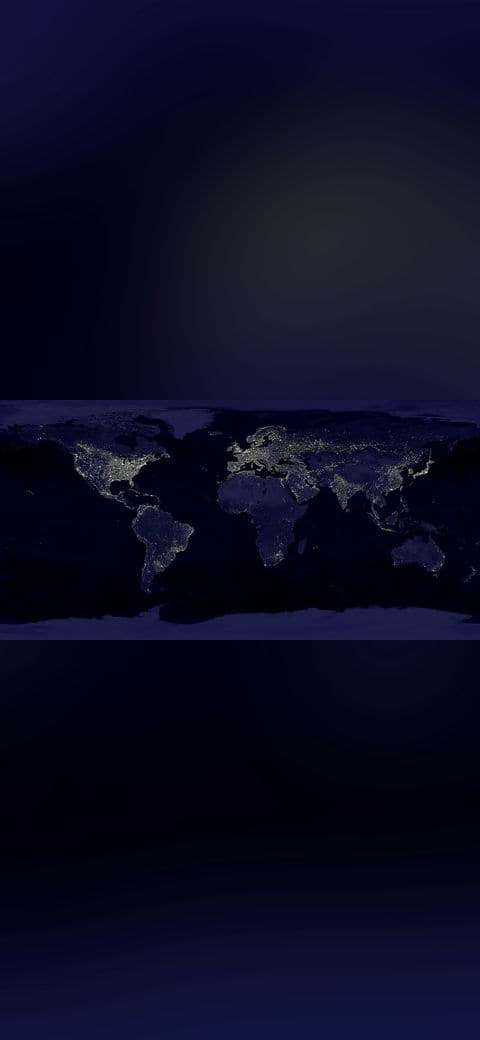 Earth's City Lights by DMSP, 1994 wallpaper in near-black and midnight blue tones, Full HD, 16:9 format for phone