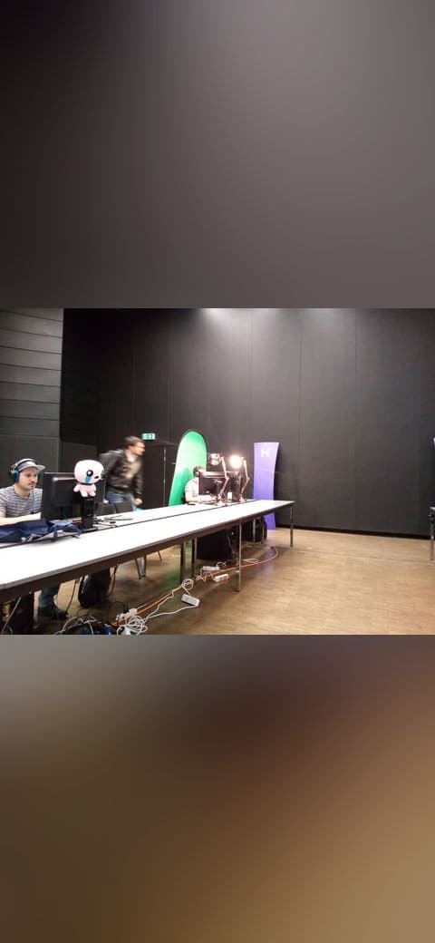 Geneva Gaming Convention 2016 - setup 02 wallpaper in charcoal and near-black tones, Full HD, 4:3 format for phone