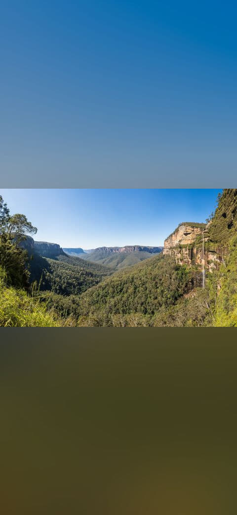 Grose Valley, NSW, Australia - April 2013 wallpaper in olive and olive tones, Full HD, 16:9 format for desktop