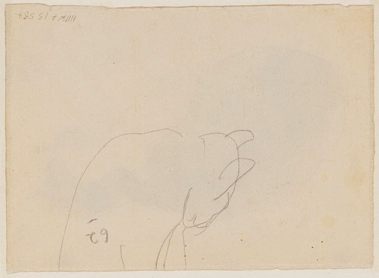 Gwen John - Cat lying down, NMW A 15587v wallpaper in blush and blush tones, Full HD, 4:3 format for phone