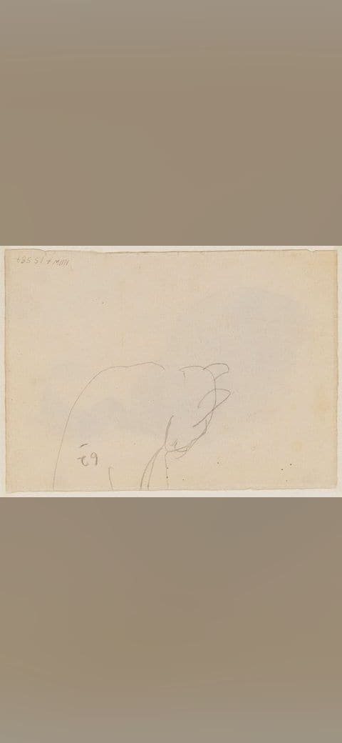 Gwen John - Cat lying down, NMW A 15587v wallpaper in blush and blush tones, Full HD, 4:3 format for phone