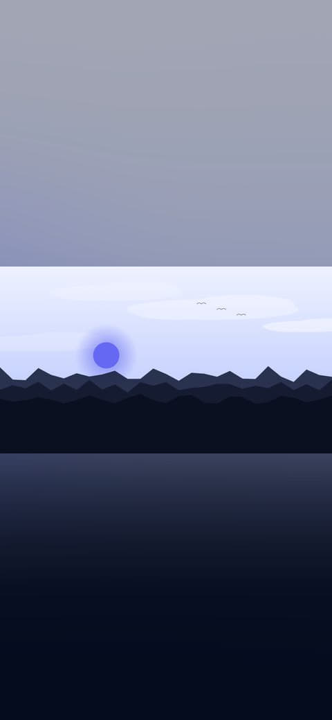 Harbour at dusk wallpaper in lavender and near-black tones, 4K, 16:9 format for phone