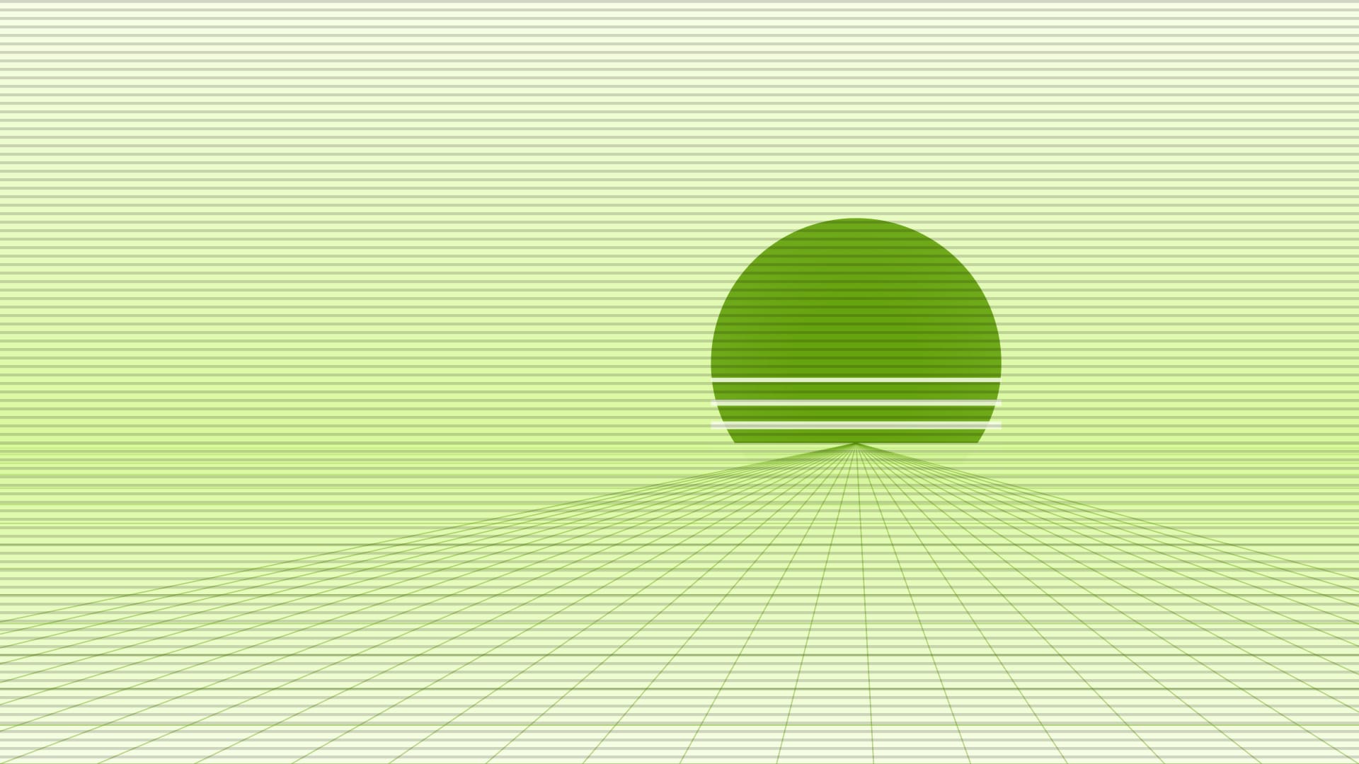 Hologram district grid 2 wallpaper in cream and mint tones, 4K, 16:9 format for desktop