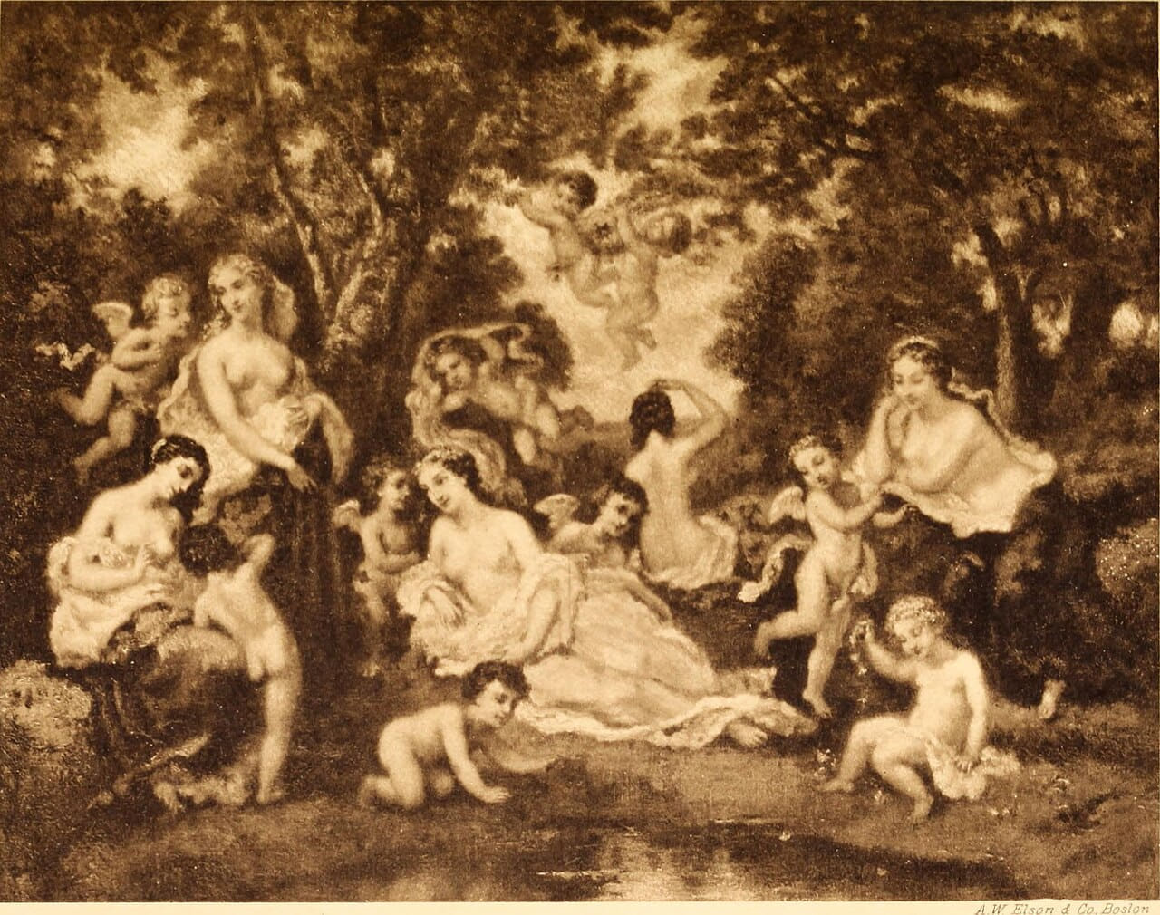 Illustrated catalogue of paintings, pastels and… wallpaper in charcoal and charcoal tones, Full HD, 4:3 format for phone