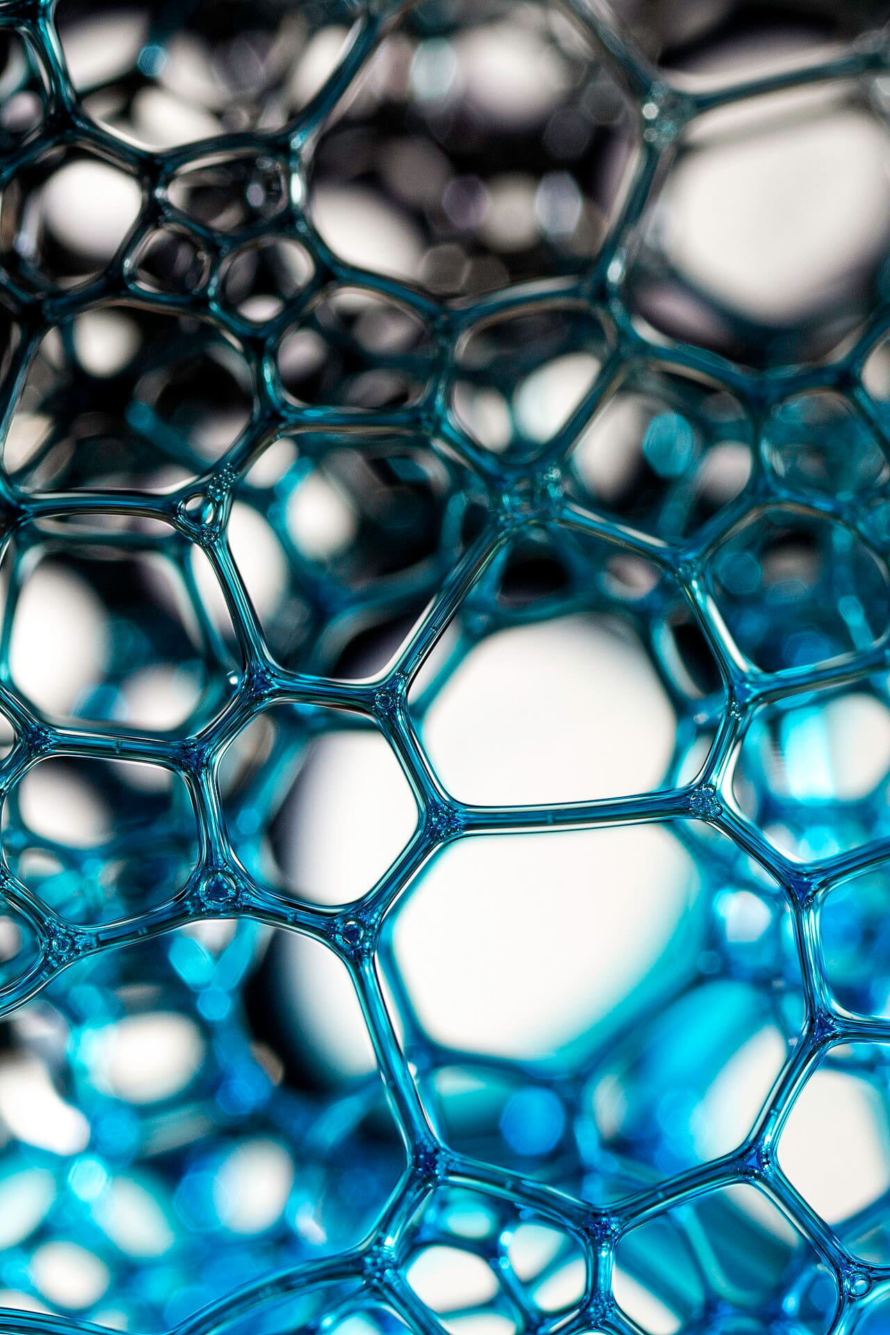 Ink&dye119 Flickr macro photo by Jordan Mudrack -… wallpaper in cream and teal tones, Full HD, 3:4 format for desktop