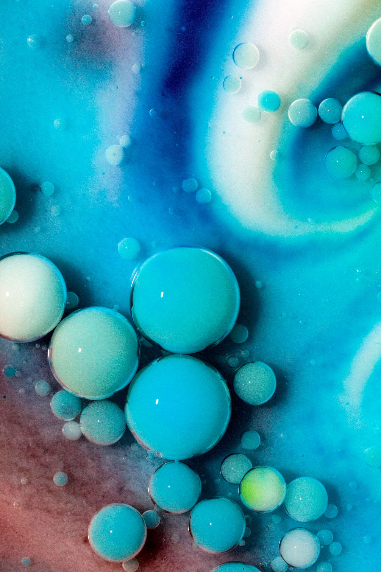 Ink&dye247 Flickr macro photo by Jordan Mudrack -… wallpaper in turquoise and teal tones, Full HD, 3:4 format for desktop