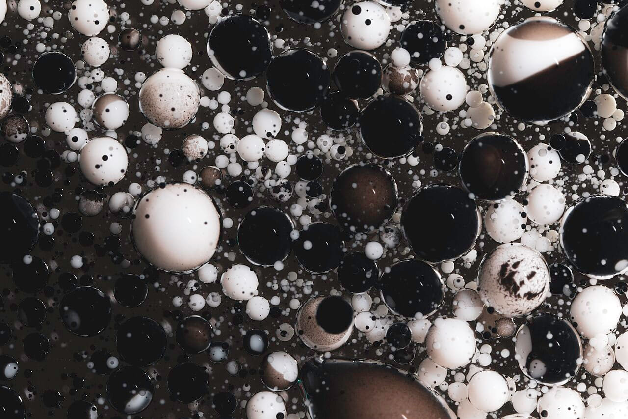 Ink&dye503 Flickr macro photo by Jordan Mudrack -… wallpaper in near-black and charcoal tones, Full HD, 4:3 format for desktop