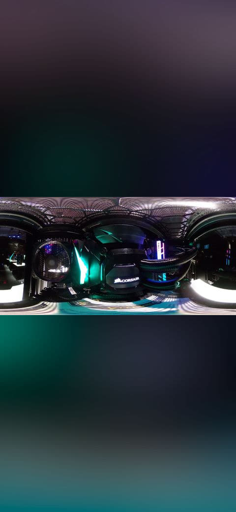 Interior 360 view of a gaming PC – 2 of 2 wallpaper in near-black and near-black tones, Full HD, 16:9 format for phone