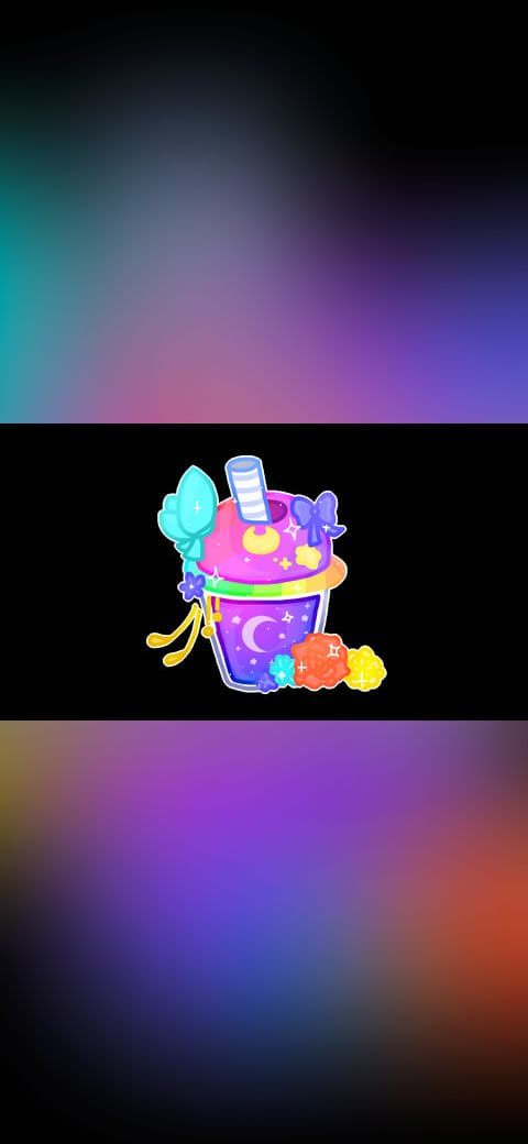 Kawaii Cup wallpaper in near-black and cream tones, Full HD, 16:9 format for phone