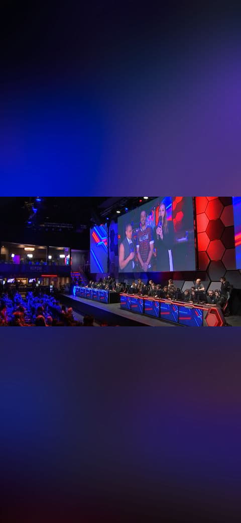 League of Legends All-Star Stage wallpaper in near-black and near-black tones, Full HD, 16:9 format for phone