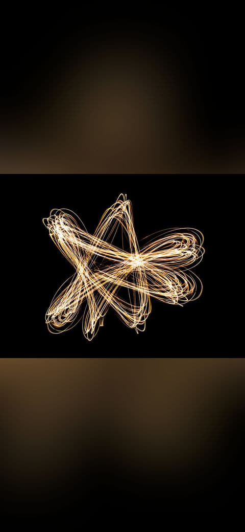 Lissajous-Figur wallpaper in near-black and charcoal tones, Full HD, 4:3 format for phone