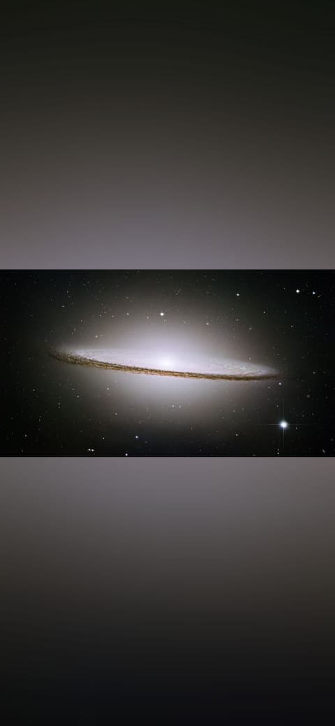 M104 ngc4594 sombrero galaxy hi-res wallpaper in near-black and near-black tones, Full HD, 16:9 format for phone