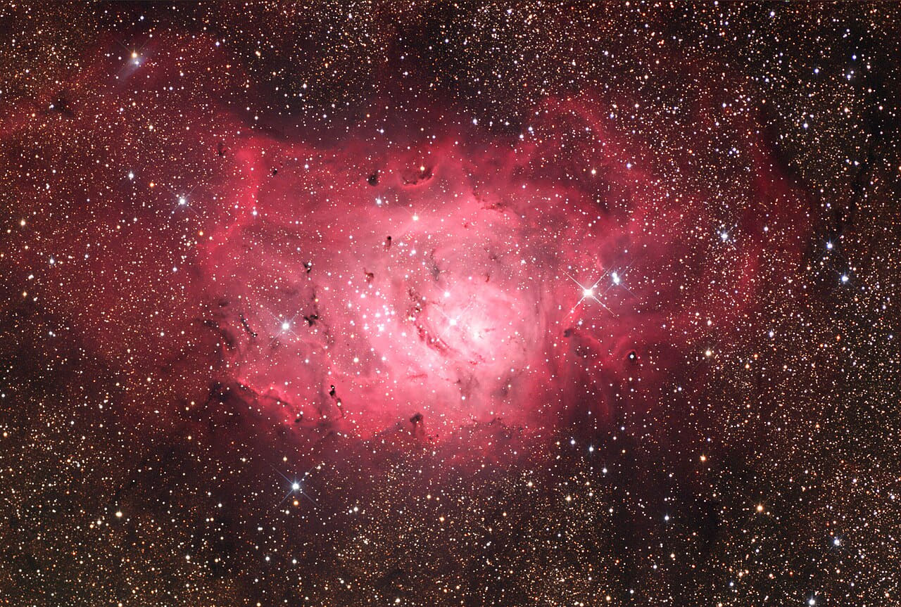 M8- Lagoon Nebula Wide wallpaper in charcoal and charcoal tones, Full HD, 4:3 format for desktop