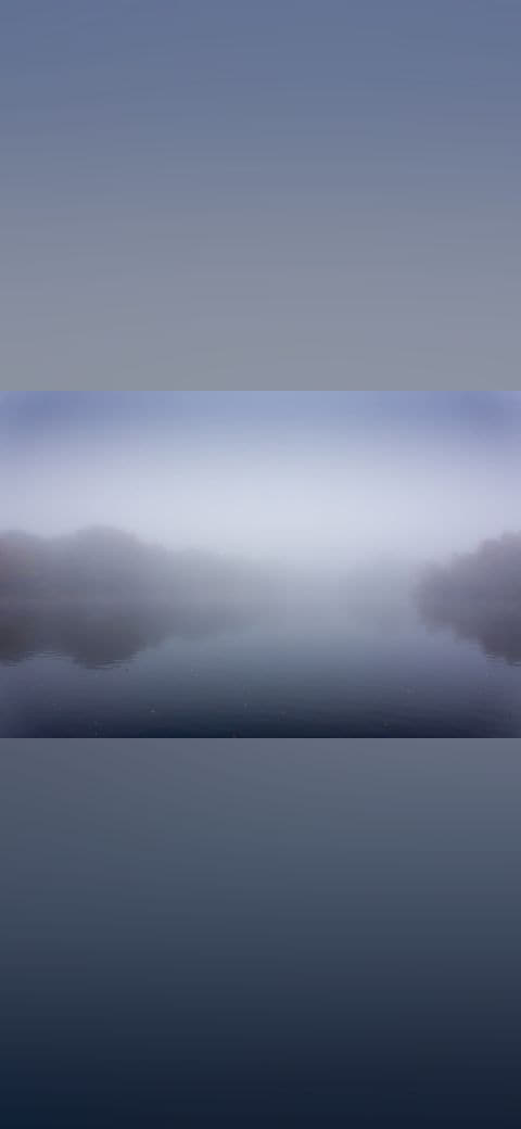 Misty Lake 3 wallpaper in mint and sage green tones, Full HD, 4:3 format for phone