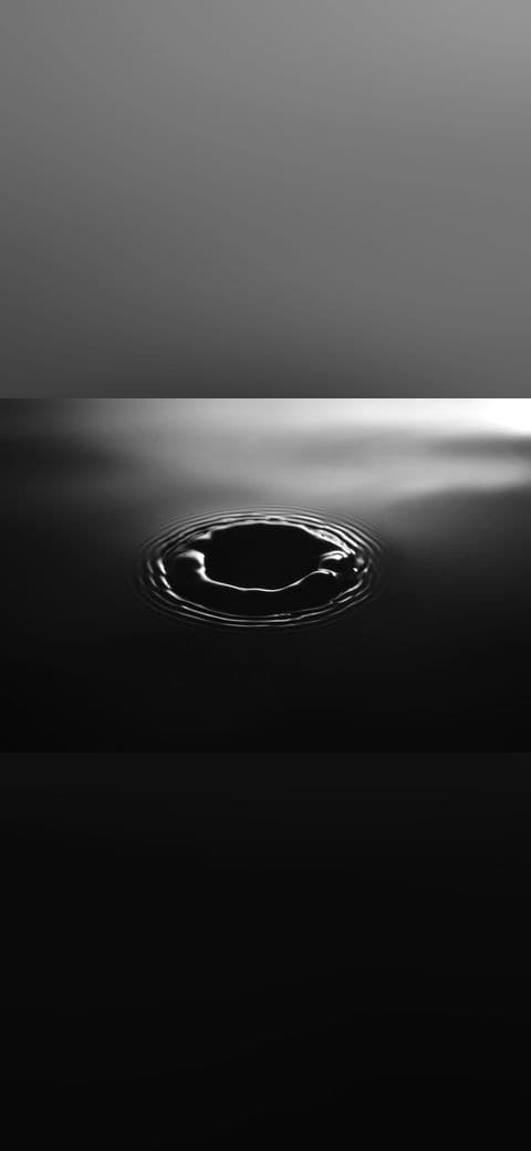 Monochrome water ripple wallpaper in near-black and near-black tones, Full HD, 4:3 format for phone