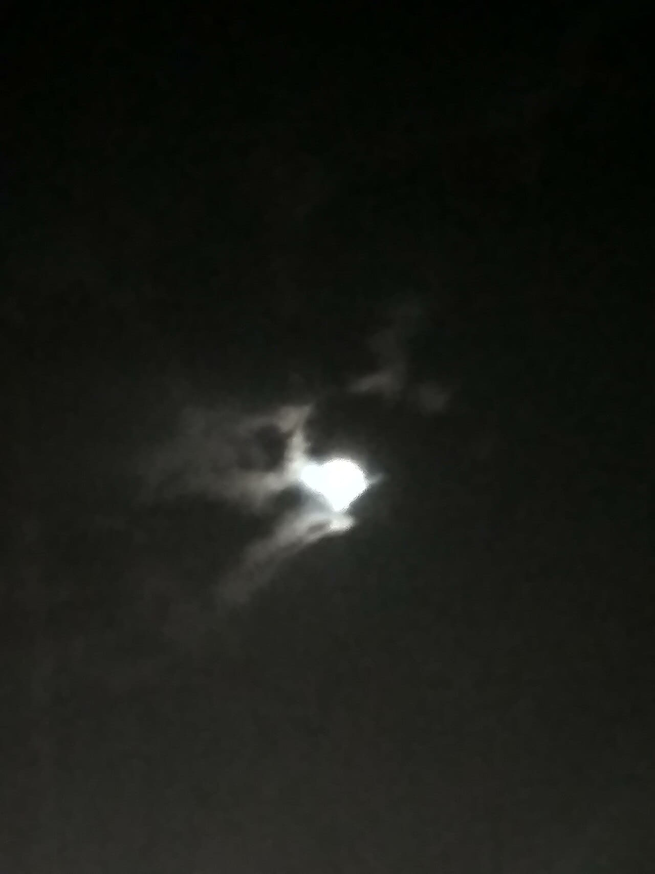 Moon in the occasion bof full moon wallpaper in near-black and near-black tones, Full HD, 3:4 format for phone