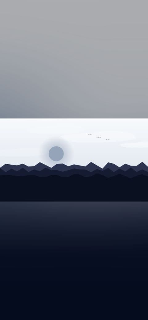 Moonlit lake 2 wallpaper in near-black and cream tones, 4K, 16:9 format for phone