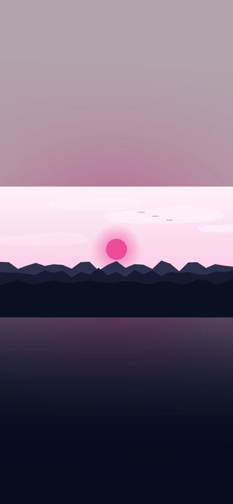 Moonlit lake 3 wallpaper in cream and near-black tones, 4K, 16:9 format for phone