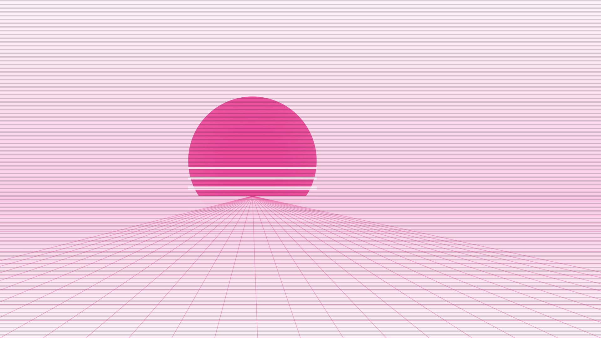 Neon grid horizon 2 wallpaper in lavender and blush tones, 4K, 16:9 format for desktop