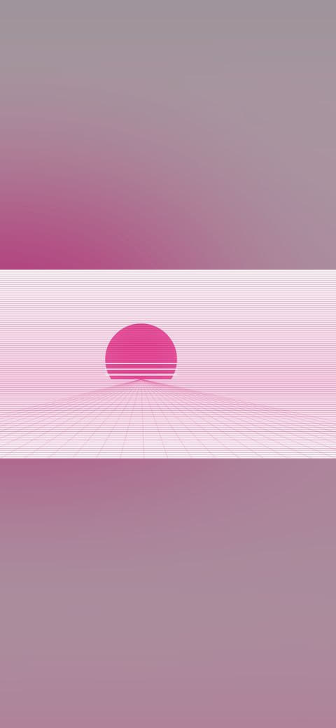 Neon grid horizon 2 wallpaper in lavender and blush tones, 4K, 16:9 format for desktop