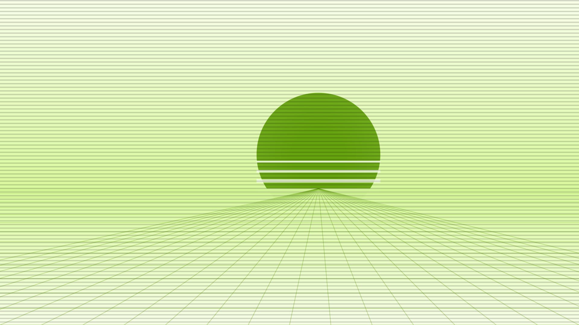 Neon rain street grid 2 wallpaper in cream and mint tones, 4K, 16:9 format for desktop