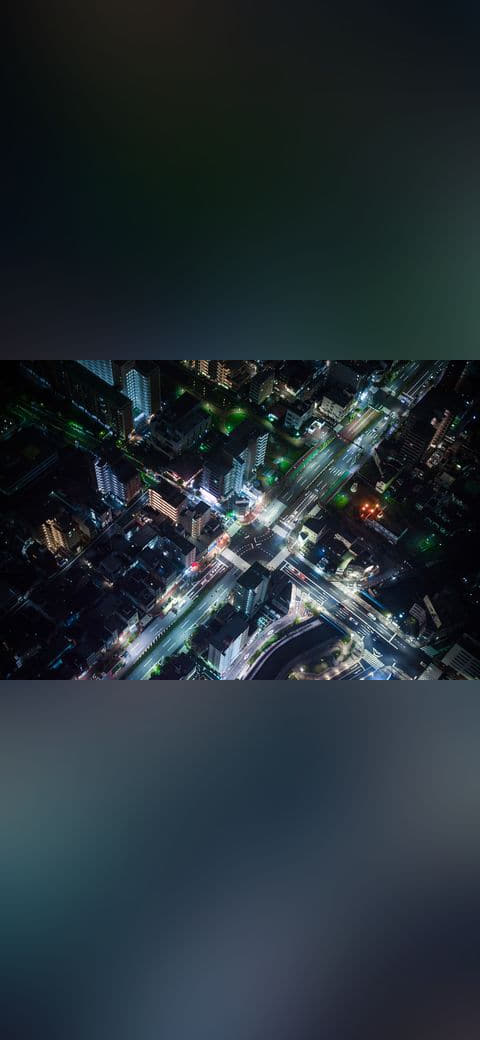 Neon streets wallpaper in near-black and near-black tones, Full HD, 4:3 format for desktop