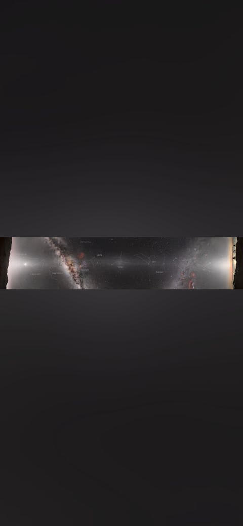 Night Sky from Hawai‘i and Chile wallpaper in charcoal and charcoal tones, Full HD, 21:9 format for phone