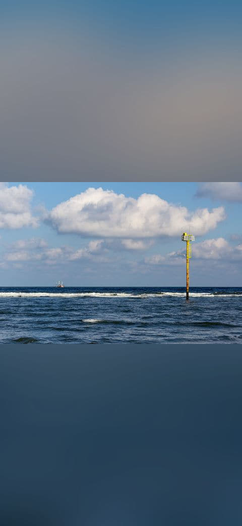 Norderney, Nordsee am Oststrand 2 wallpaper in sage green and slate tones, Full HD, 4:3 format for phone