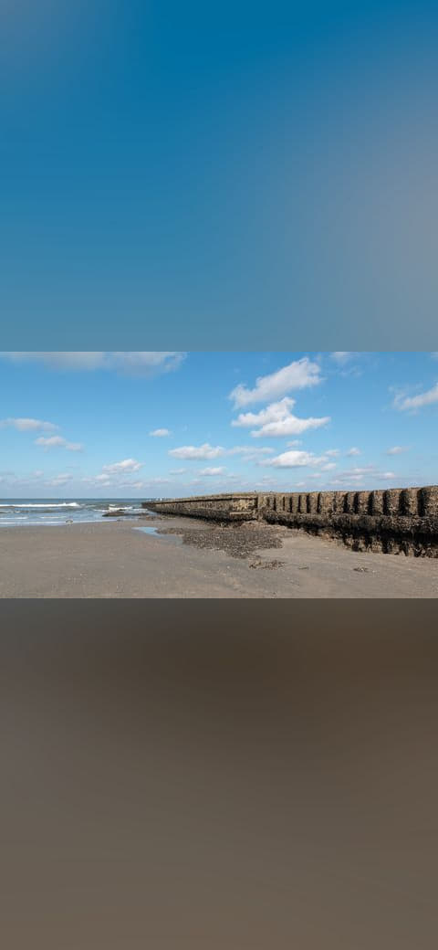 Norderney, Nordstrand wallpaper in slate and sky blue tones, Full HD, 16:9 format for phone