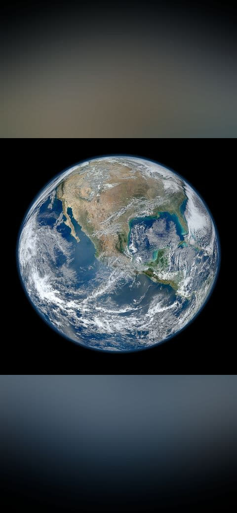 North America from low orbiting satellite Suomi NPP wallpaper in near-black and sage green tones, Full HD, 1:1 format for phone