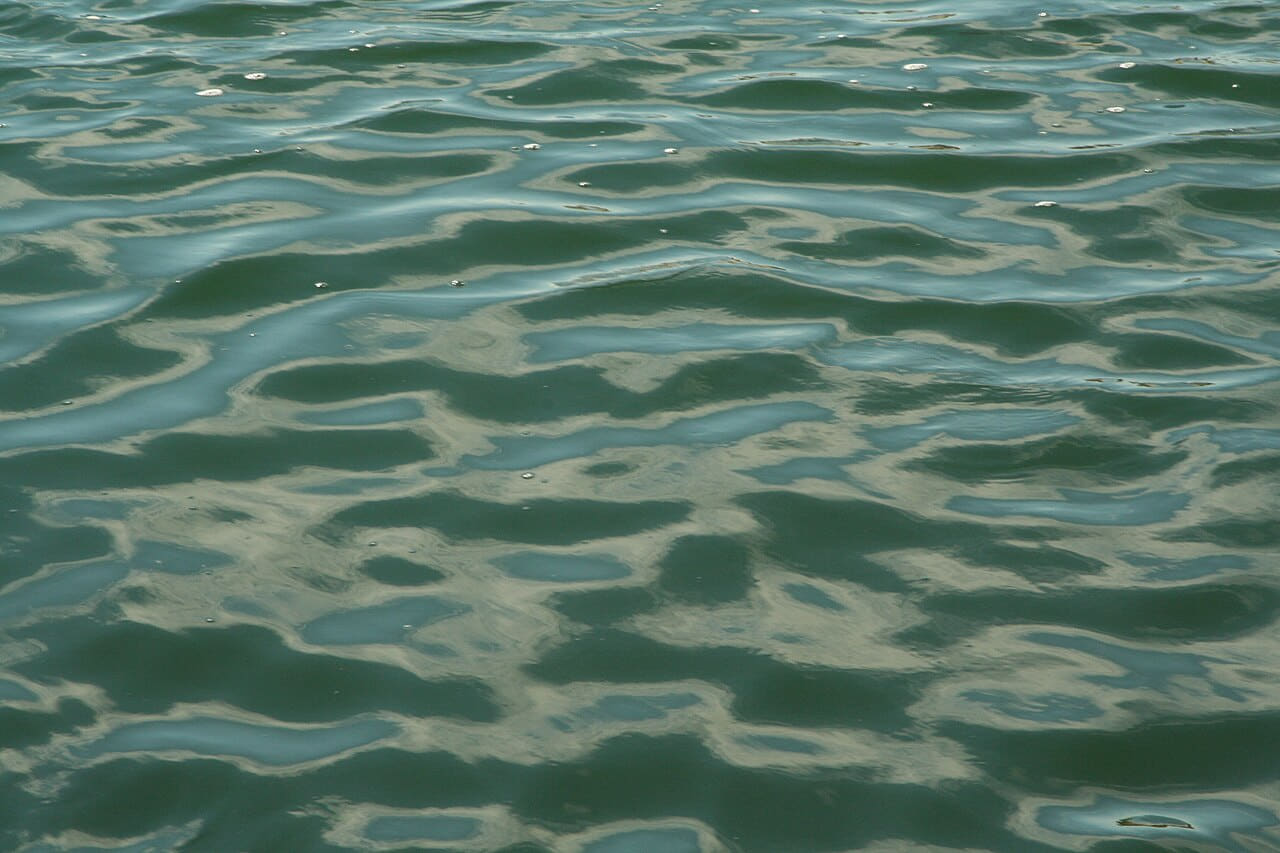 Ocean water surface texture - Martha's Vineyard wallpaper in slate and deep green tones, Full HD, 4:3 format for phone