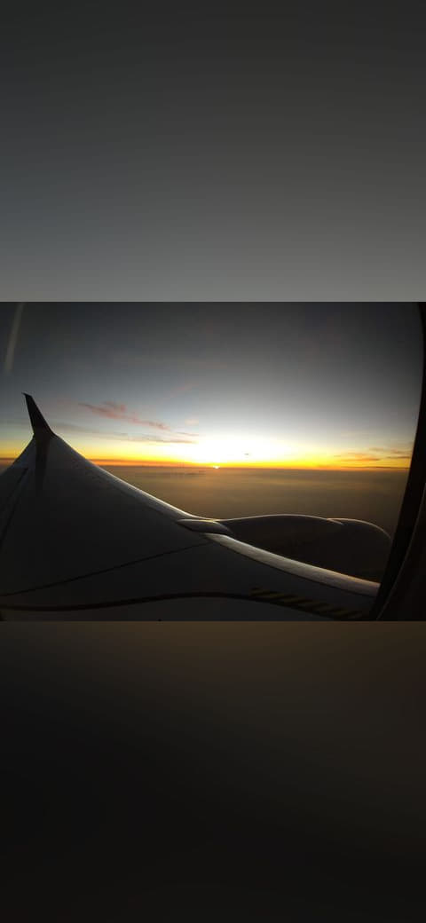 Plane Window Horizon 01 wallpaper in near-black and charcoal tones, Full HD, 4:3 format for phone