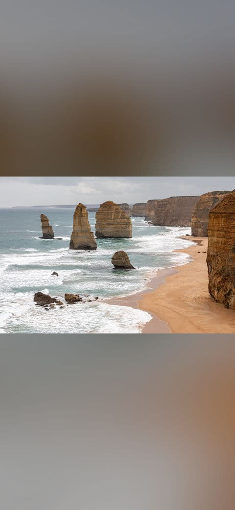 Princetown , Port Campbell National Park, Twelve… wallpaper in sand and lavender tones, Full HD, 4:3 format for phone