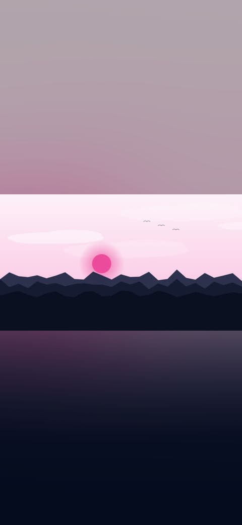 Red torii path 2 wallpaper in cream and near-black tones, 4K, 16:9 format for phone