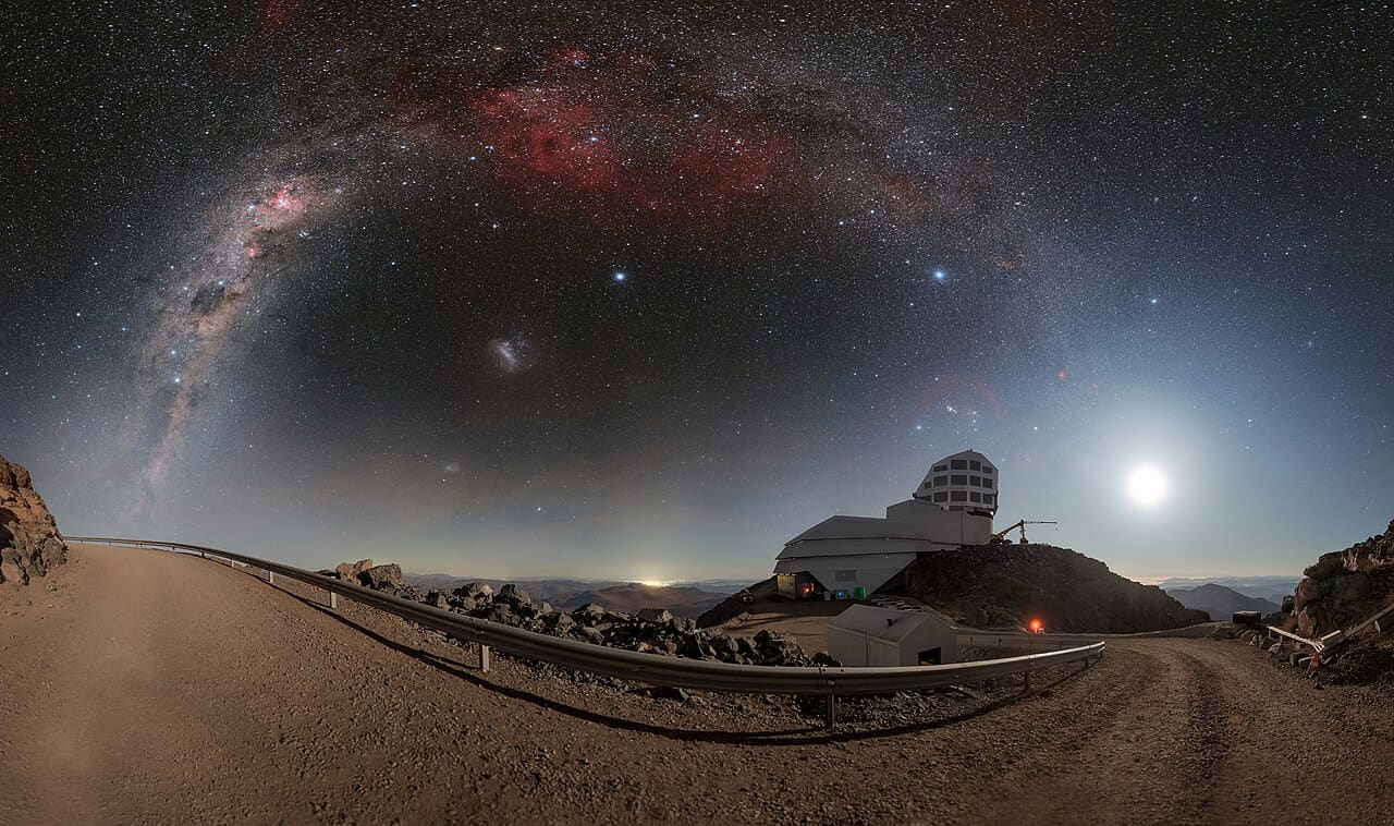 Rubin, the Moon, and the Milky Way wallpaper in charcoal and charcoal tones, Full HD, 16:9 format for phone