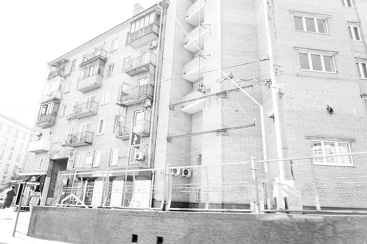 Shiny Black and White, Kiev, Ukraine 11 wallpaper in lavender and cream tones, Full HD, 4:3 format for phone