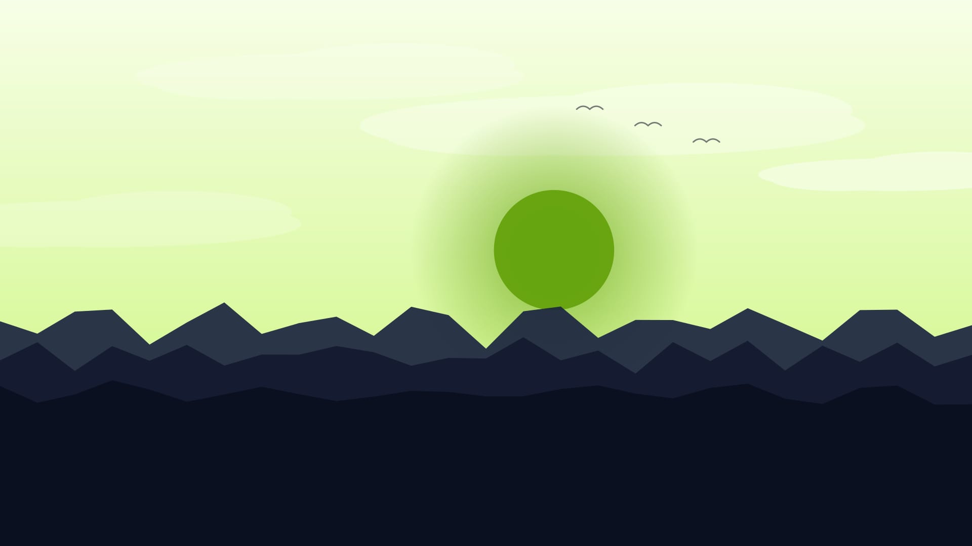 Starry ridge wallpaper in near-black and cream tones, 4K, 16:9 format for phone