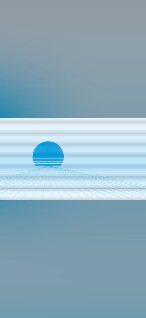 Synthwave horizon 2 wallpaper in mint and pale sky tones, 4K, 16:9 format for desktop