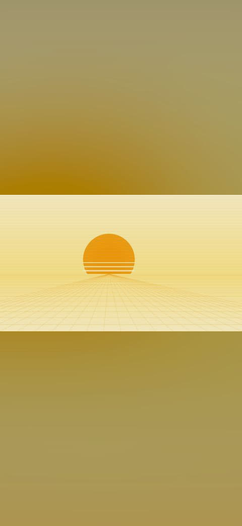 Synthwave horizon 3 wallpaper in cream and blush tones, 4K, 16:9 format for desktop
