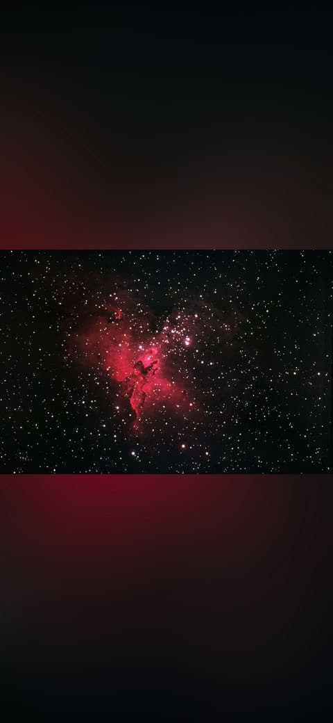 The Eagle Nebula, M16 wallpaper in near-black and near-black tones, Full HD, 4:3 format for desktop