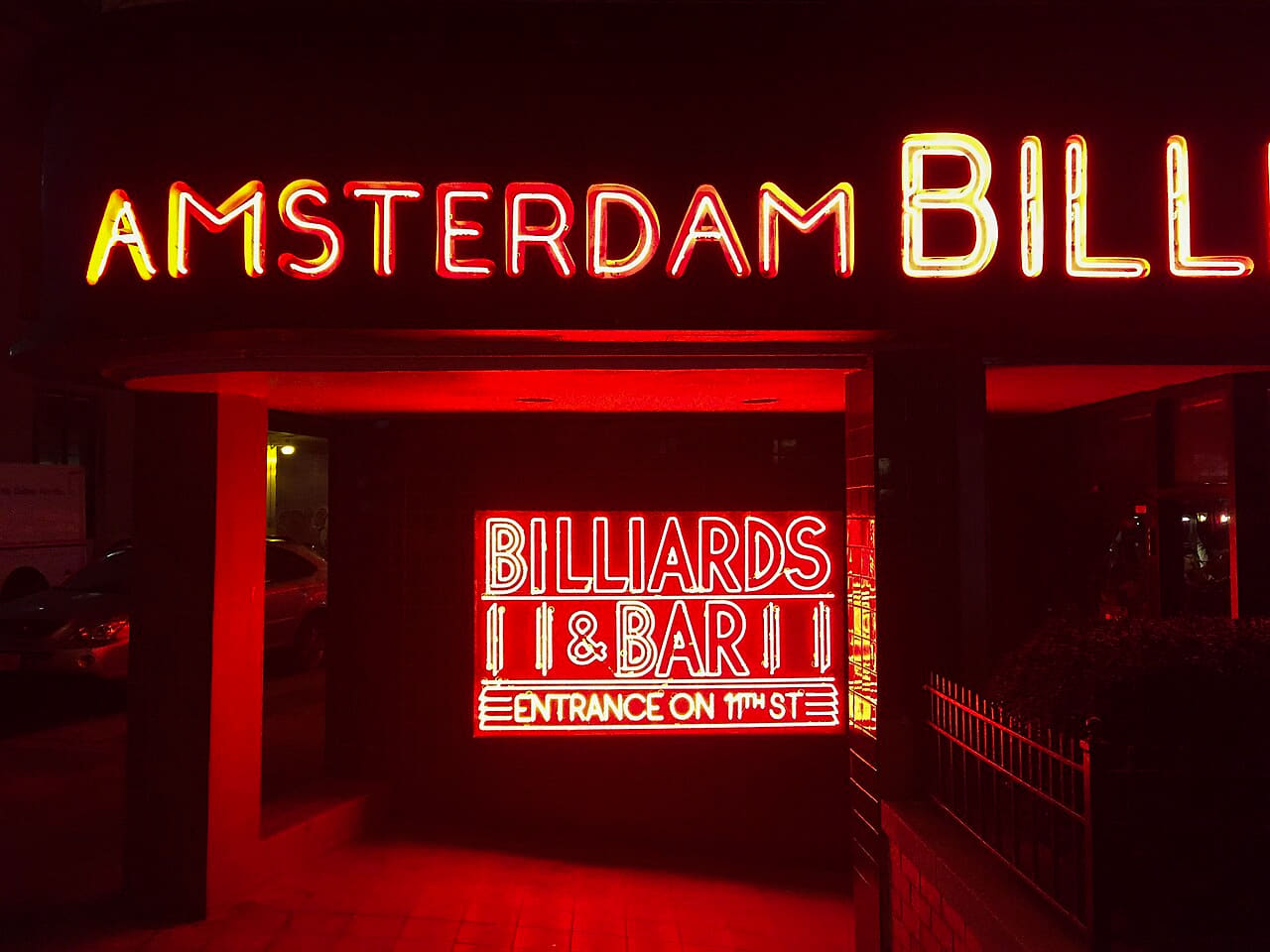Those red neon tubes. wallpaper in near-black and near-black tones, Full HD, 4:3 format for desktop