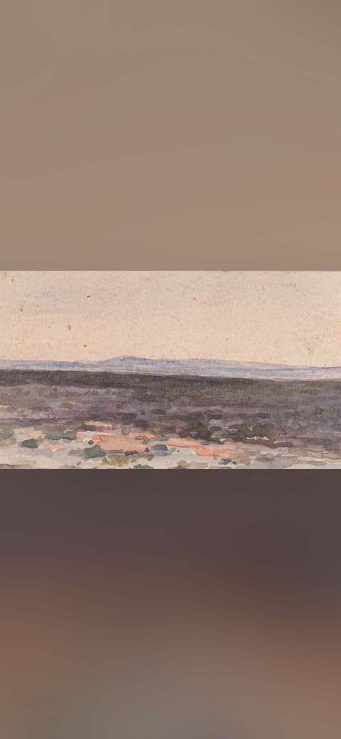 William Collins - Landscape, Valley with Mountain… wallpaper in blush and blush tones, Full HD, 16:9 format for desktop